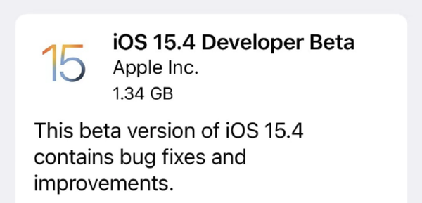 iOS 15&period;4開發者測試版來了！支援帶口罩解鎖iPhone