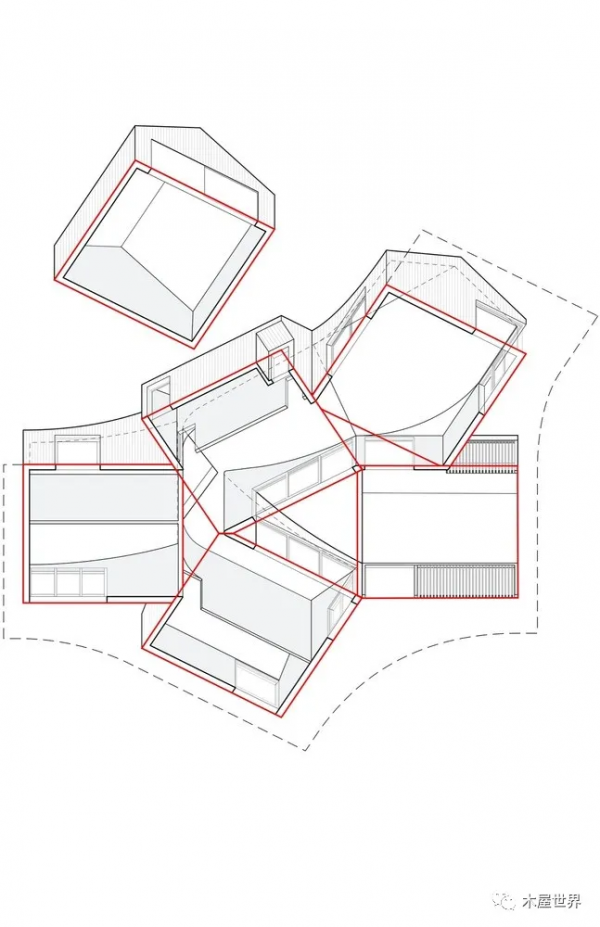 六方屋，流線型屋頂的現代穀倉式住宅