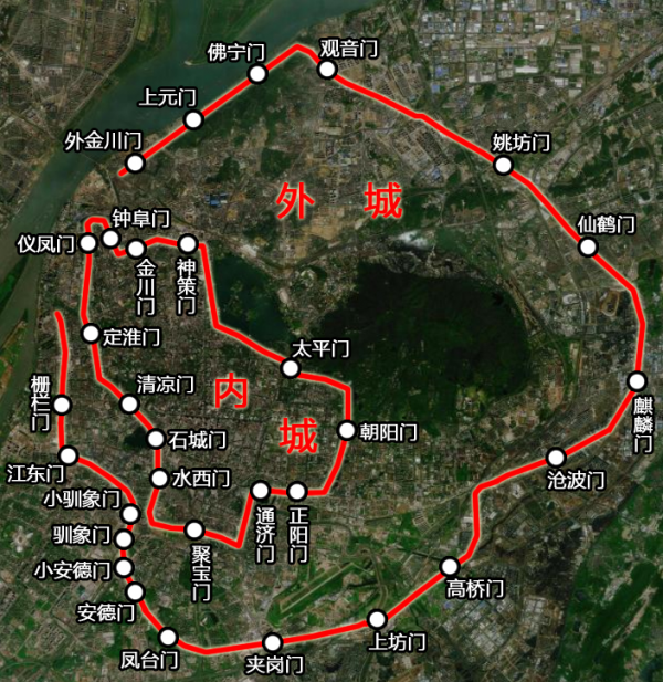 現時與清代省會以上城池圖鑑