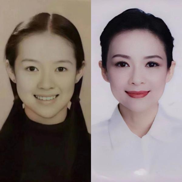 章子怡罕見“央視臉”顏值封神！曬絕美證件照，盤發穿襯衣美上天