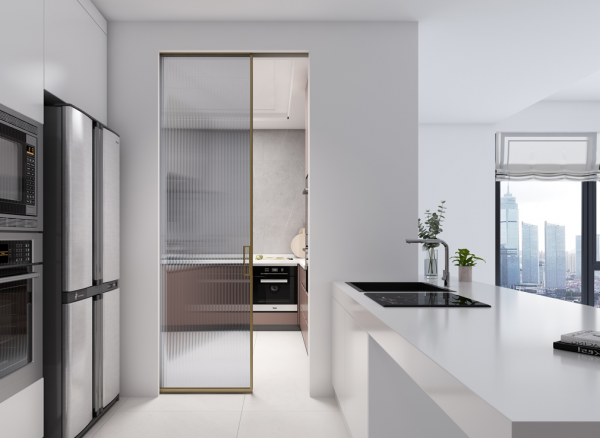 火爆全網的隱藏式全景門，預埋安裝真是極簡又高階