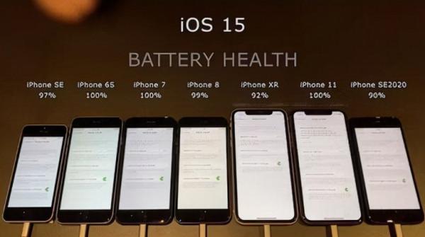 實測7款iPhone,執行iOS15RC版本,看看電池續航到底如何? 實測7款iPhone,執行iOS15RC版本,看看電池續航到底如何?