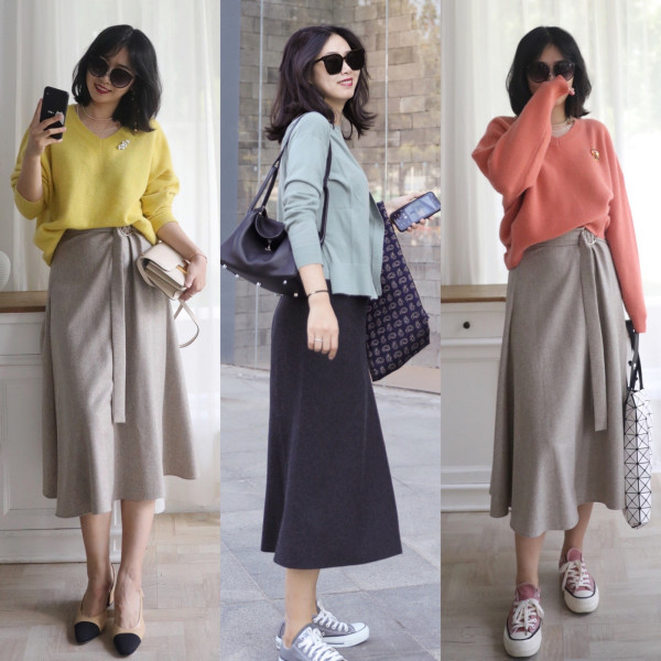 建議中年女性就學她穿，沒有設計款+恨天高，配色大方特顯氣質