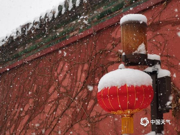 雪中景山公園北海公園 美如畫卷