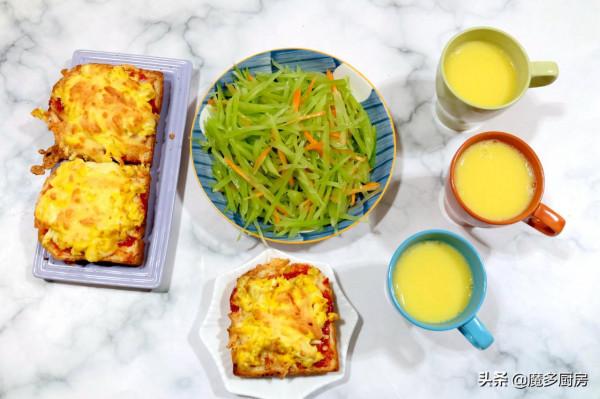 一家四口的七天早餐，做法簡單營養好吃！朋友驚歎：雞蛋都不重樣