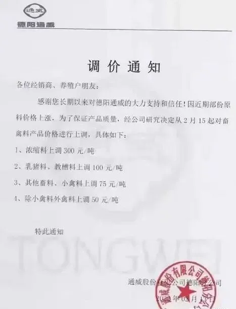 各養殖戶請注意！又一波飼料漲價潮來襲