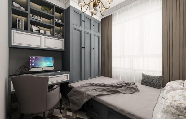 哈爾濱保利觀瀾76平米現代美式風 哈爾濱億居裝飾美式風格裝修