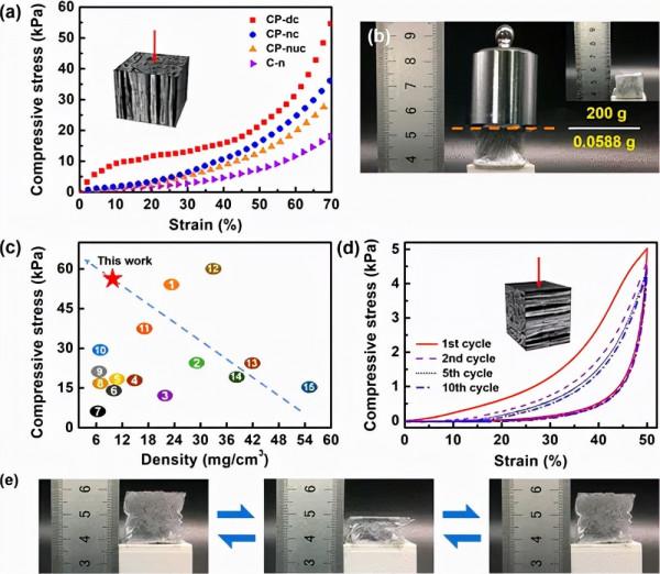 有序各向異性奈米纖維素氣凝膠,進行液體運輸和實時染料純化 有序各向異性奈米纖維素氣凝膠,進行液體運輸和實時染料純化