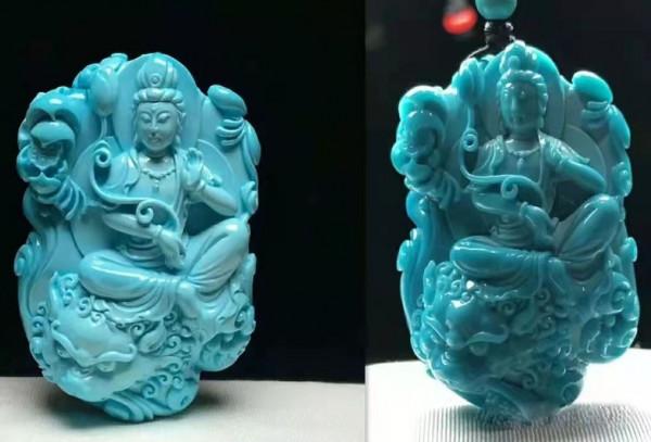 頂級綠松石的美:詳解玉化料松石 頂級綠松石的美:詳解玉化料松石