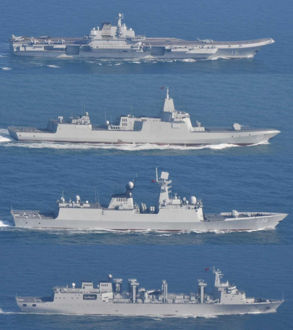 中國航母編隊前出島鏈，美日每次都能知曉，反衛星偵察已刻不容緩