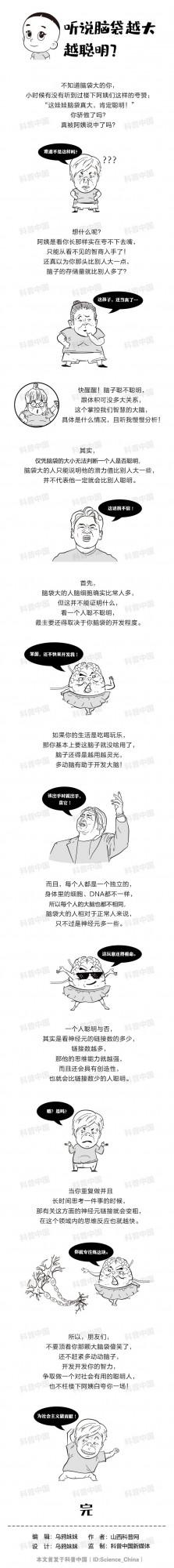 腦袋越大越聰明?不不不,真正聰明的腦袋長這樣… 腦袋越大越聰明?不不不,真正聰明的腦袋長這樣…