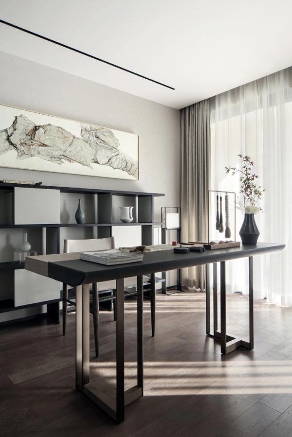 河南小夫妻的318㎡別墅火了，入戶詩意新中式，藏不住的高階感