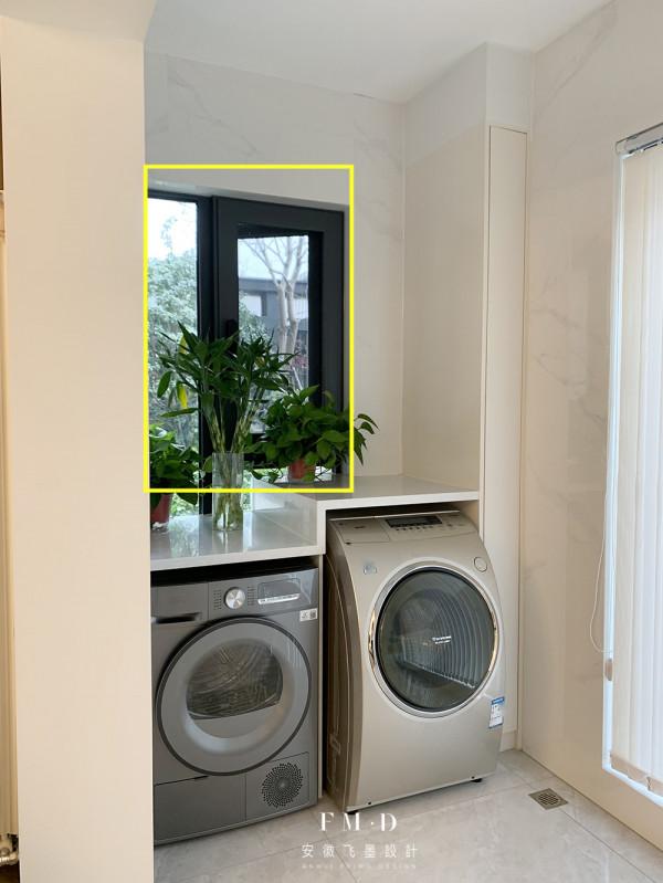 陽臺側面有窗，洗衣櫃這5種佈局，有點生活經驗都知道實打實好用