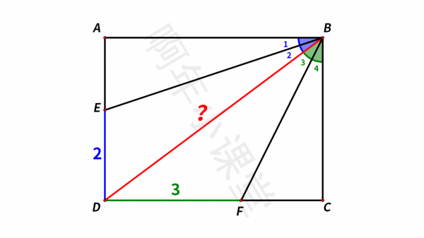 已知&angle;1&equals;&angle;2，&angle;3&equals;&angle;4，求BD&equals;？