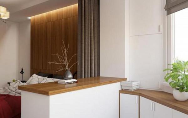 80年代老房，陽臺打通擴進臥室，留半堵牆造5個新功能，智慧之舉