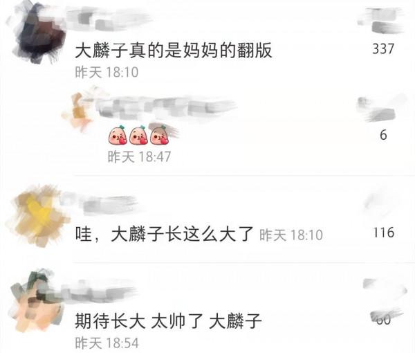 鄧莎8歲兒子燙頭！大麟子五官長開酷似媽媽，五官清秀被贊像吳磊