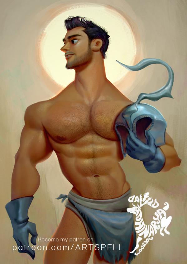 印尼視覺發展藝術家的插畫，自帶Q版的喜感