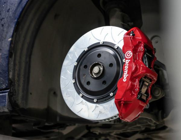 奧迪S3改Brembo GT6前剎車套件BBS輪轂改裝