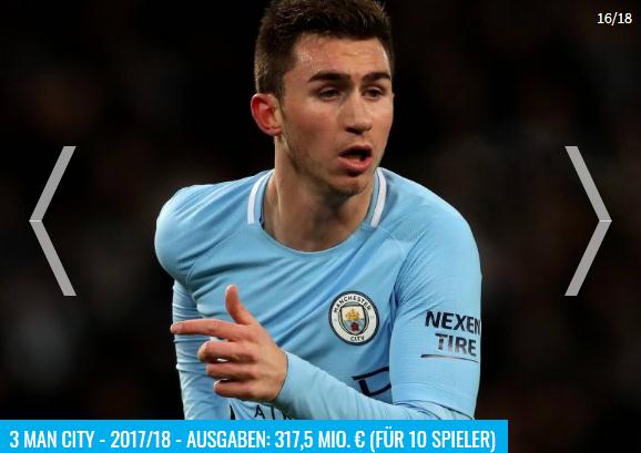 “德轉”盤點國際足壇歷史上單賽季轉會支出最多俱樂部TOP10