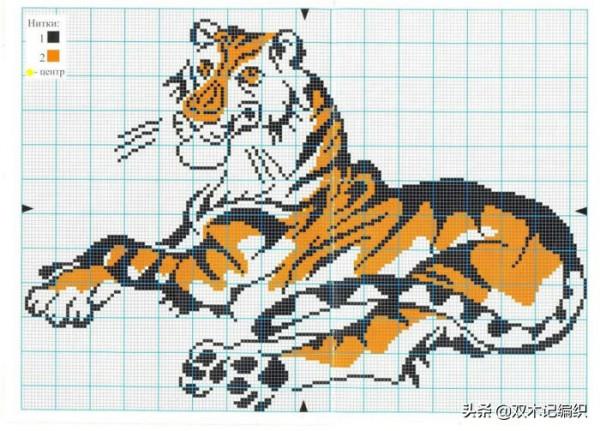 猛虎萌虎 31款老虎主題圖案圖解（2022虎年毛衣圖案集）