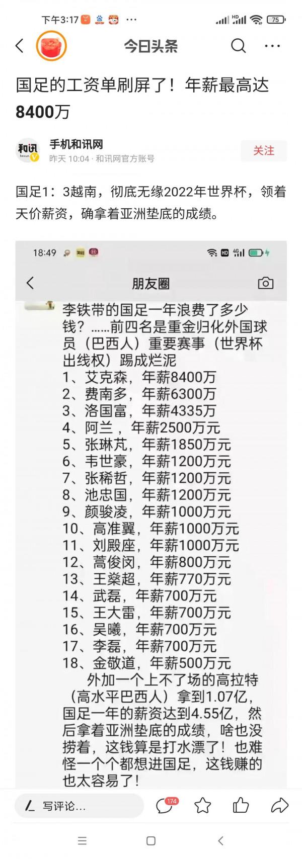 國足被越南踢敗，鬧心、遺憾之餘關注到他們的高年薪和身材