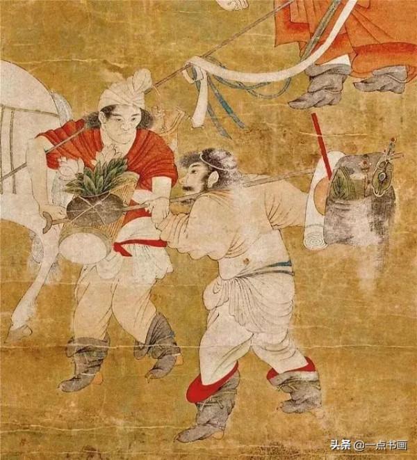 明 丁雲鵬《白馬馱經圖》鑑賞 明 丁雲鵬《白馬馱經圖》鑑賞