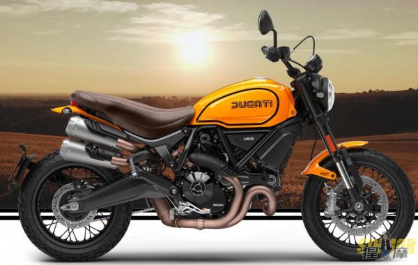 50週年紀念 70年代風格的復古摩托Scrambler Ducati 1100 Tribute PRO