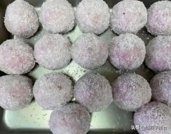 山藥紫薯球，這樣用新鮮食材做的，吃著健康，好吃又健康