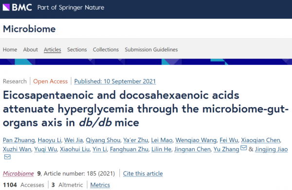 EPA和DHA或可防治2型糖尿病!浙大團隊發現,EPA和DHA調節腸道微生物的組成和微代謝,改善高血糖和胰島素抵抗丨科學大發現 EPA和DHA或可防治2型糖尿病!浙大團隊發現,EPA和DHA調節腸道微生物的組成和微代謝,改善高血糖和胰島素抵抗丨科學大發現