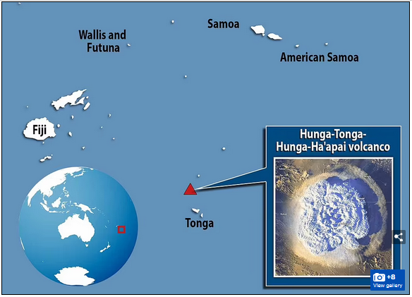 湯加火山爆發引發了近59萬次&OpenCurlyDoubleQuote;前所未有&rdquo;的閃電次數