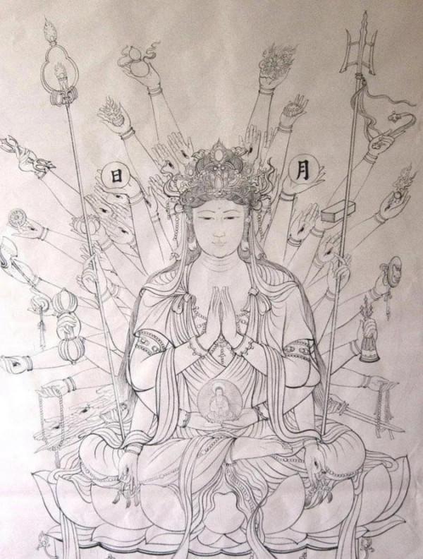 三十、臺灣省客商訂做″和田玉千手觀音″ 三十、臺灣省客商訂做″和田玉千手觀音″