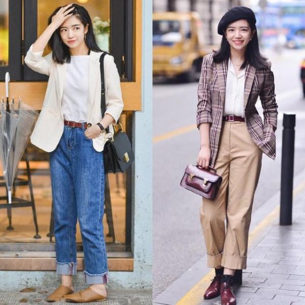 爛大街的闊腿褲咋穿更好看？上半身配這3款上衣，秋季出街美爆了