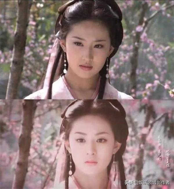 同樣“飾演”王語嫣，趙麗穎與劉亦菲孿生姐妹？但誰更仙一目瞭然