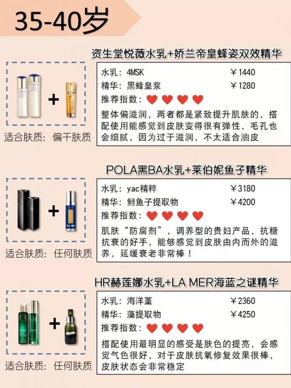 水乳+精華，秋冬護膚好搭檔