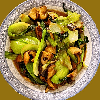 會做這些香菇油菜，你比大廚都牛氣