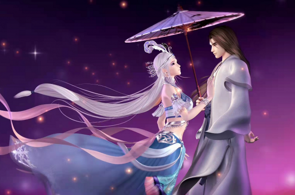 新《秦時明月》主題曲，高月的表情有點兇狠，端木蓉好像沒睡醒