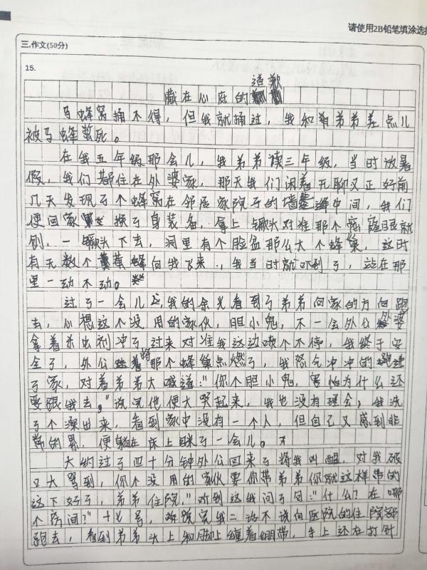 考場作文，大型翻車事故現場