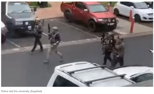 澳洲一大學今天發生持槍案！男子舉槍威脅保安
