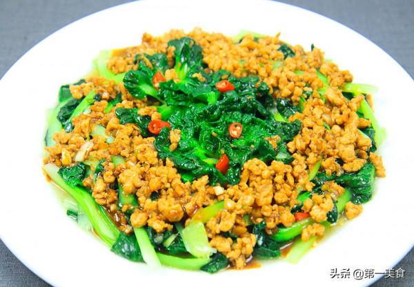 肉末百葉菜怎麼做不變色又翠綠，廚師長分享小技巧，營養豐富