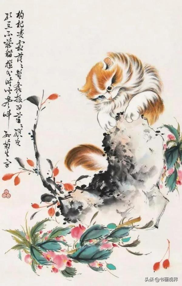 孫菊生筆下的貓有多精彩？看看這46幅國畫吧