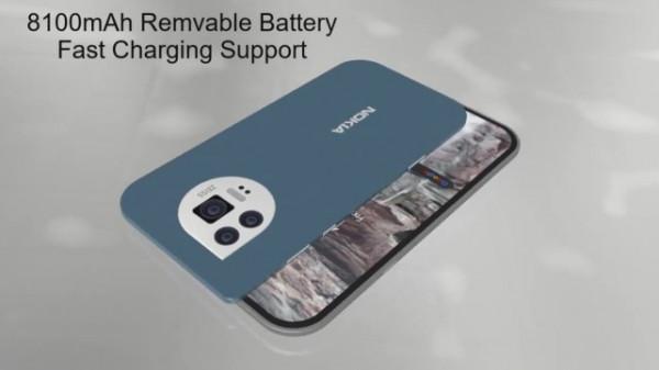 諾基亞最新概念機大曝光：90Hz異形屏+8100mAh大電池