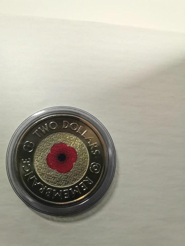 2012澳大利亞國殤日紅罌粟2澳元彩色紀念幣