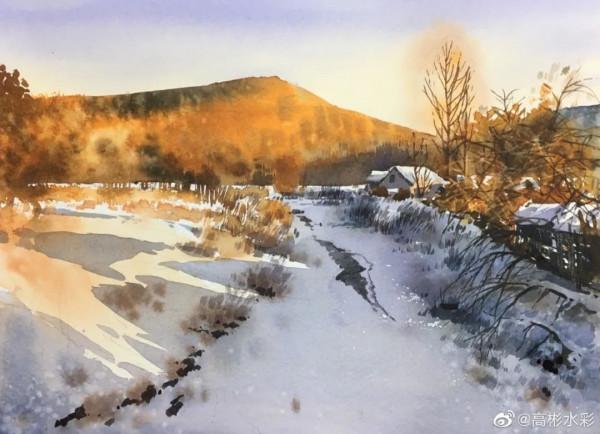 川美畢業的水彩大師，筆下繽紛的花卉、極致的風景靜物，張張迷人