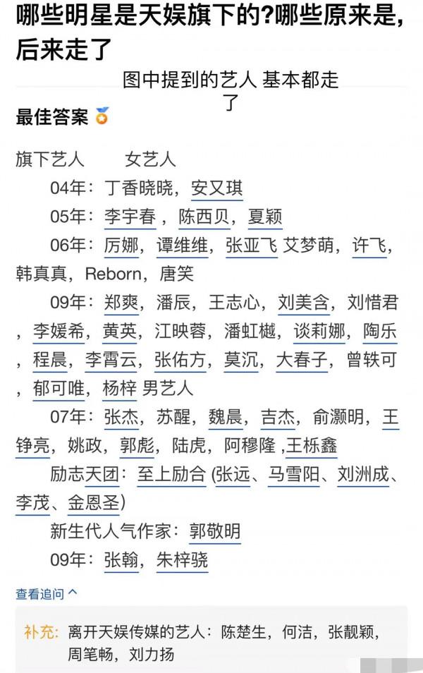 唐人、天娛出局！內娛經紀公司洗牌：慈文變頭部，總裁愛好是秘訣