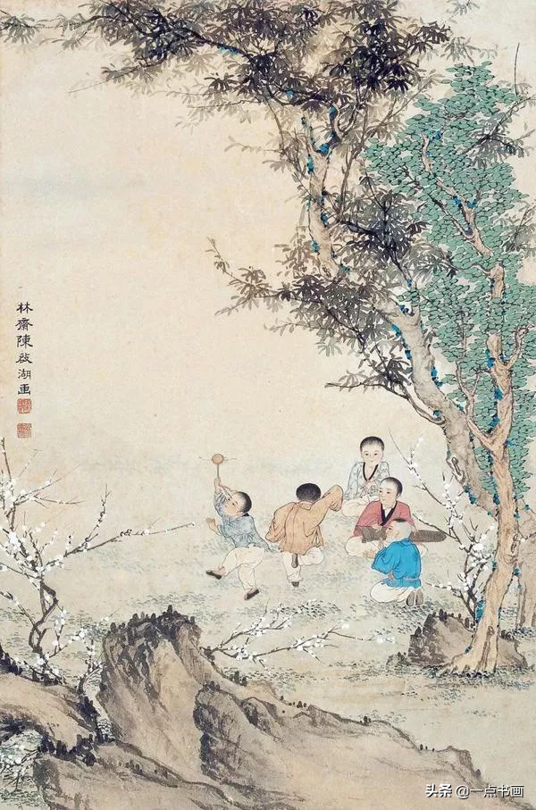 陳啟湖工筆人物欣賞