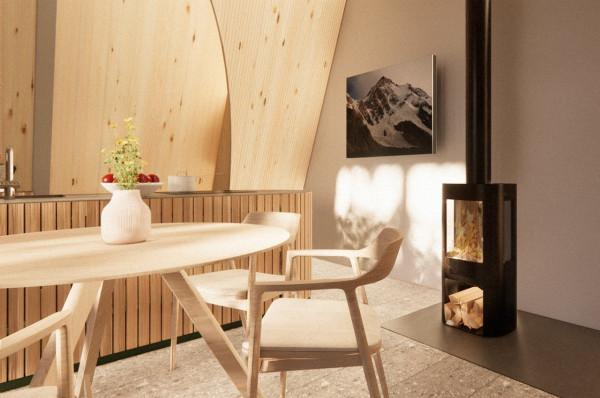 日本小房子採用蜂窩狀框架，讓客人沉浸在大自然中