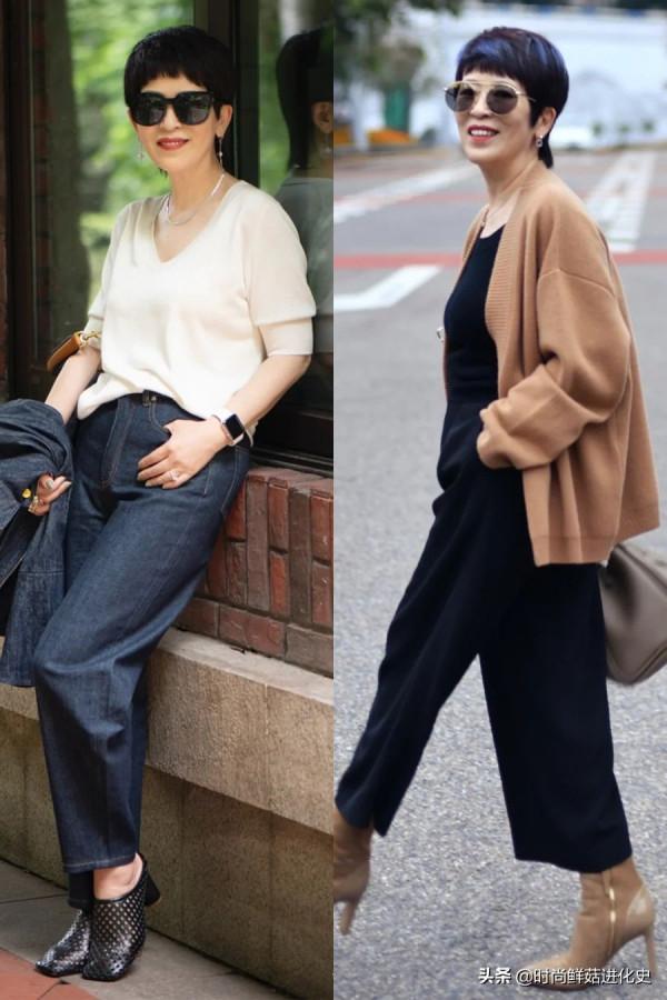 65歲阿姨真會穿，入秋後用這4雙鞋提升時髦感，越老越有時尚範兒