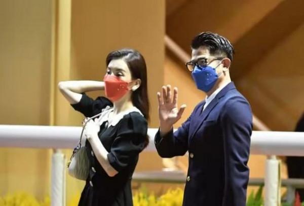 郭富城夫婦合體亮相，方媛淑女風打扮越來越有闊太樣，眼神太有愛