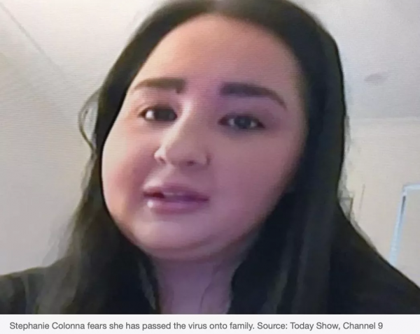 悉尼女子感染新冠，卻收到陰性結果，憂心將病毒傳染給了家人