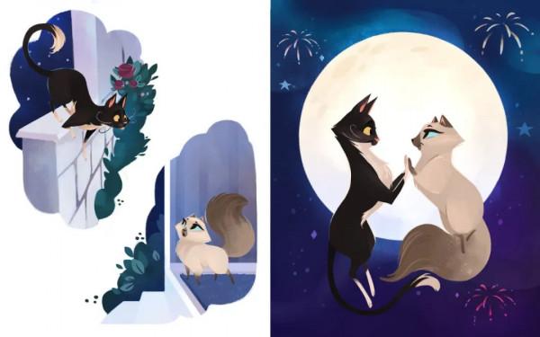 她筆下的畫就和迪士尼動畫一樣治癒 她筆下的畫就和迪士尼動畫一樣治癒